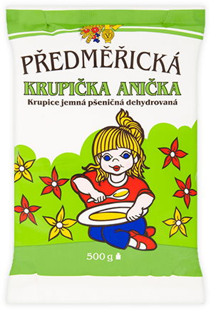 Předměřická "Krupička Anička"krupice jemná pšeničná dehydrovaná