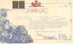 Výuční list z roku 1931